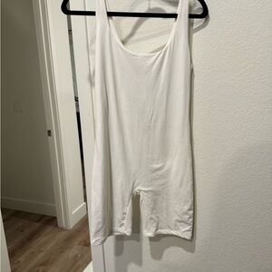 White Bumpsuit medium